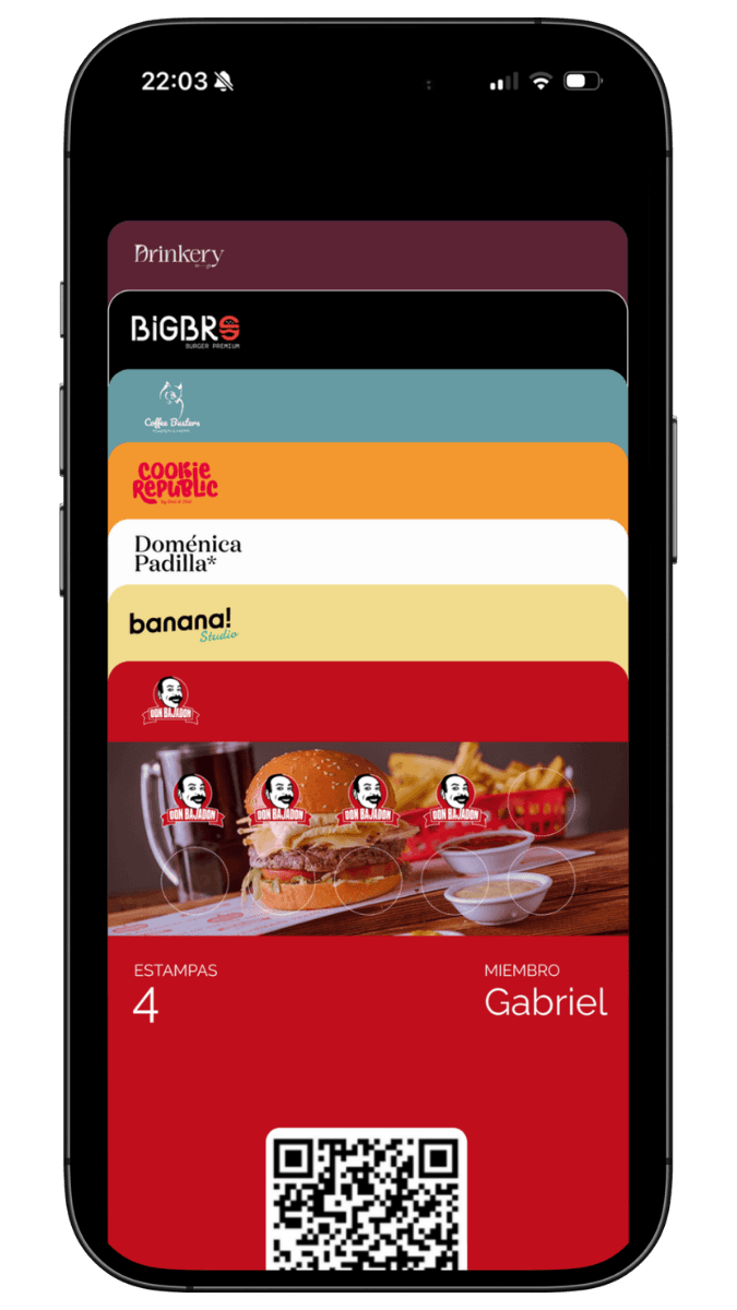 Lista kart lojalnościowych w Apple Wallet
