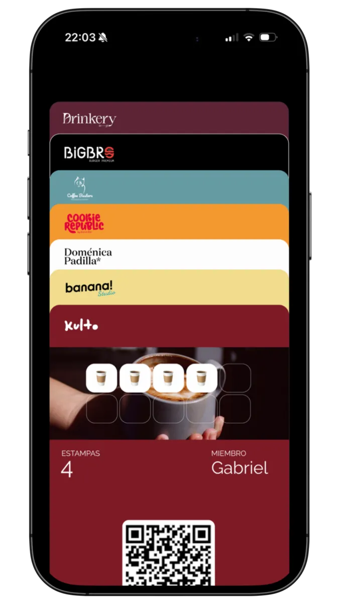 Lista kart lojalnościowych w Apple Wallet